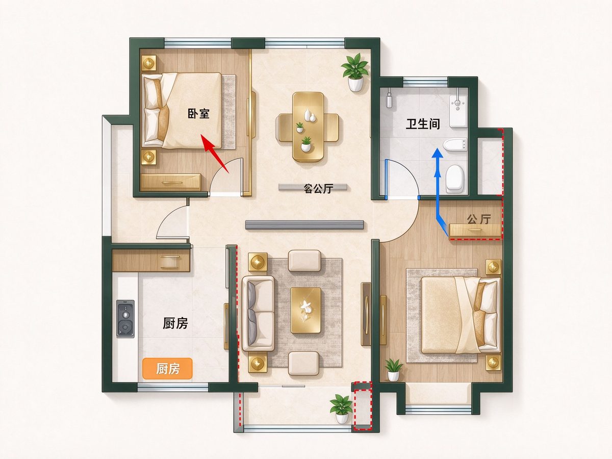 Floor plan check